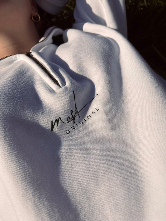 Sweat camionneur blanc et vert