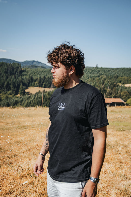 T-shirt noir phare