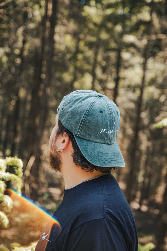 Casquette vert et blanc
