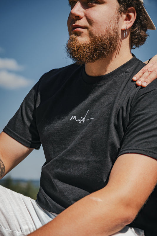 T-shirt noir et gris